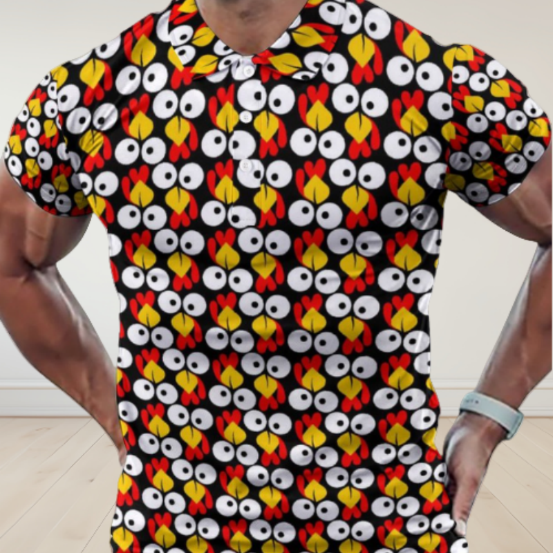 Resort Shirt Floral - Retro 60s Hawaiian Oversized Men's Resort