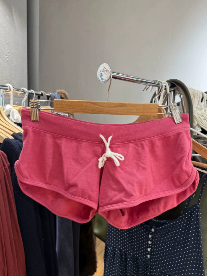 New Rose Pink Cotton Short Pan - Short Linen Drawstring incelemesi ve fiyatı