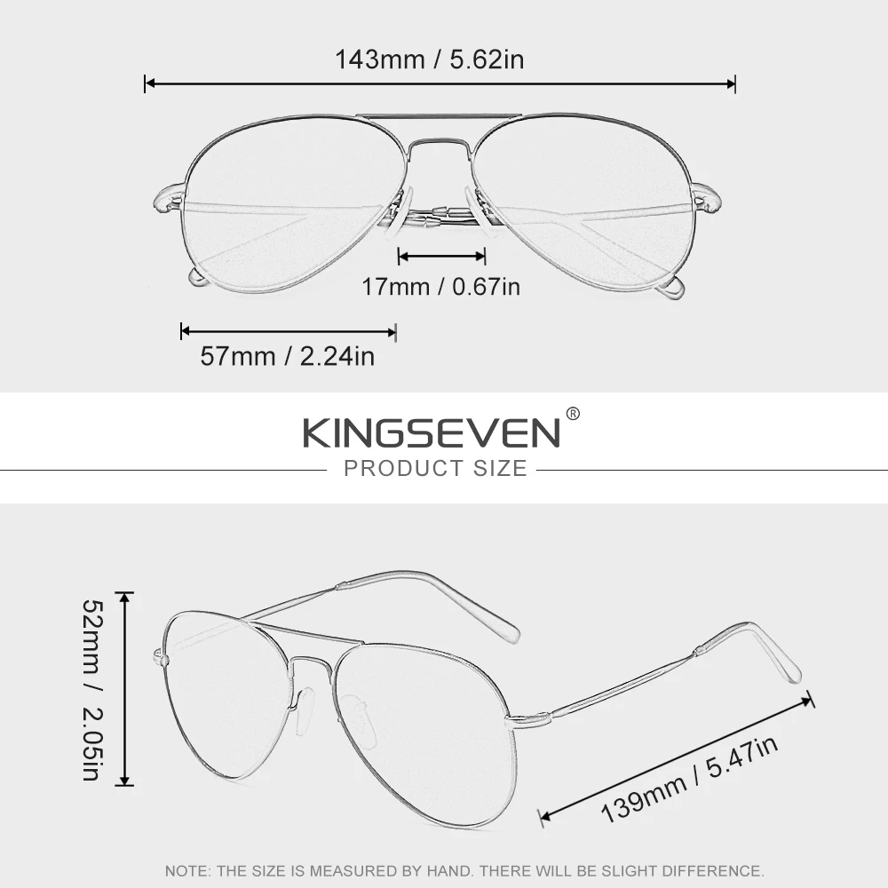 KINGSEVEN Men Polarized Sungla - Sunglasses Aviator Polarized incelemesi ve fiyatı