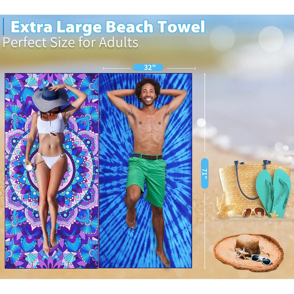 Lightweight Oversized 71x32 Be - Beach Towel Large incelemesi ve fiyatı
