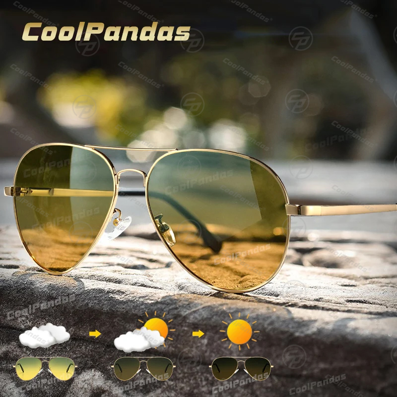 Photochromic Sunglasses Men Po - Sunglasses Aviator Polarized incelemesi ve fiyatı