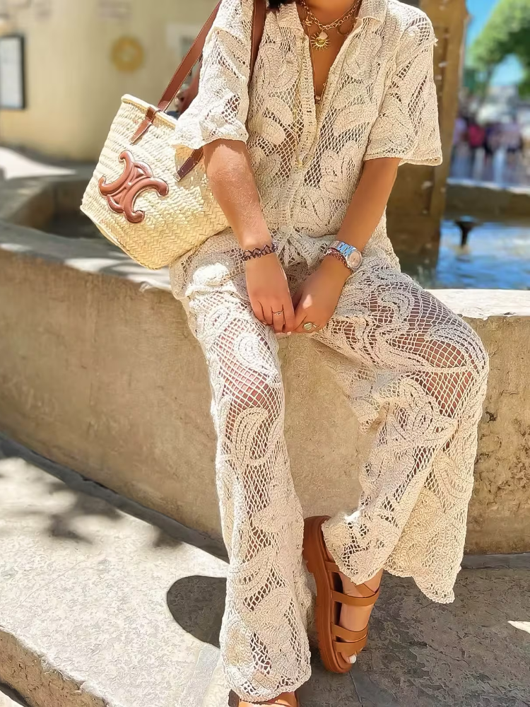 Women's Stylish 2 Piece Set Cr - Resort Shirt Floral incelemesi ve fiyatı
