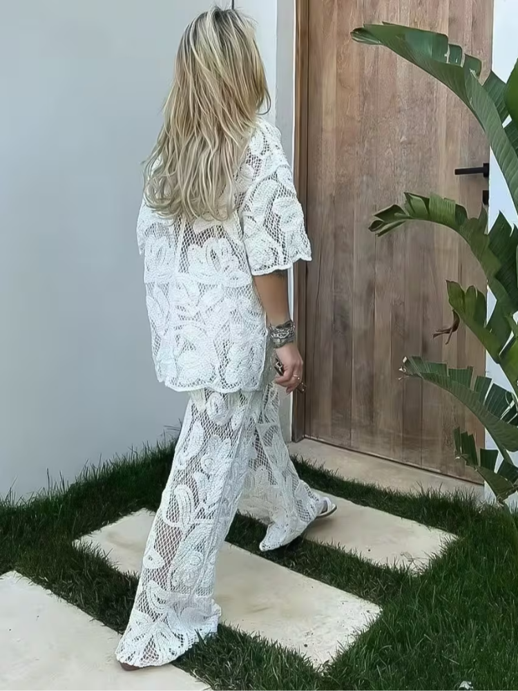 Women's Stylish 2 Piece Set Cr - Resort Shirt Floral incelemesi ve fiyatı