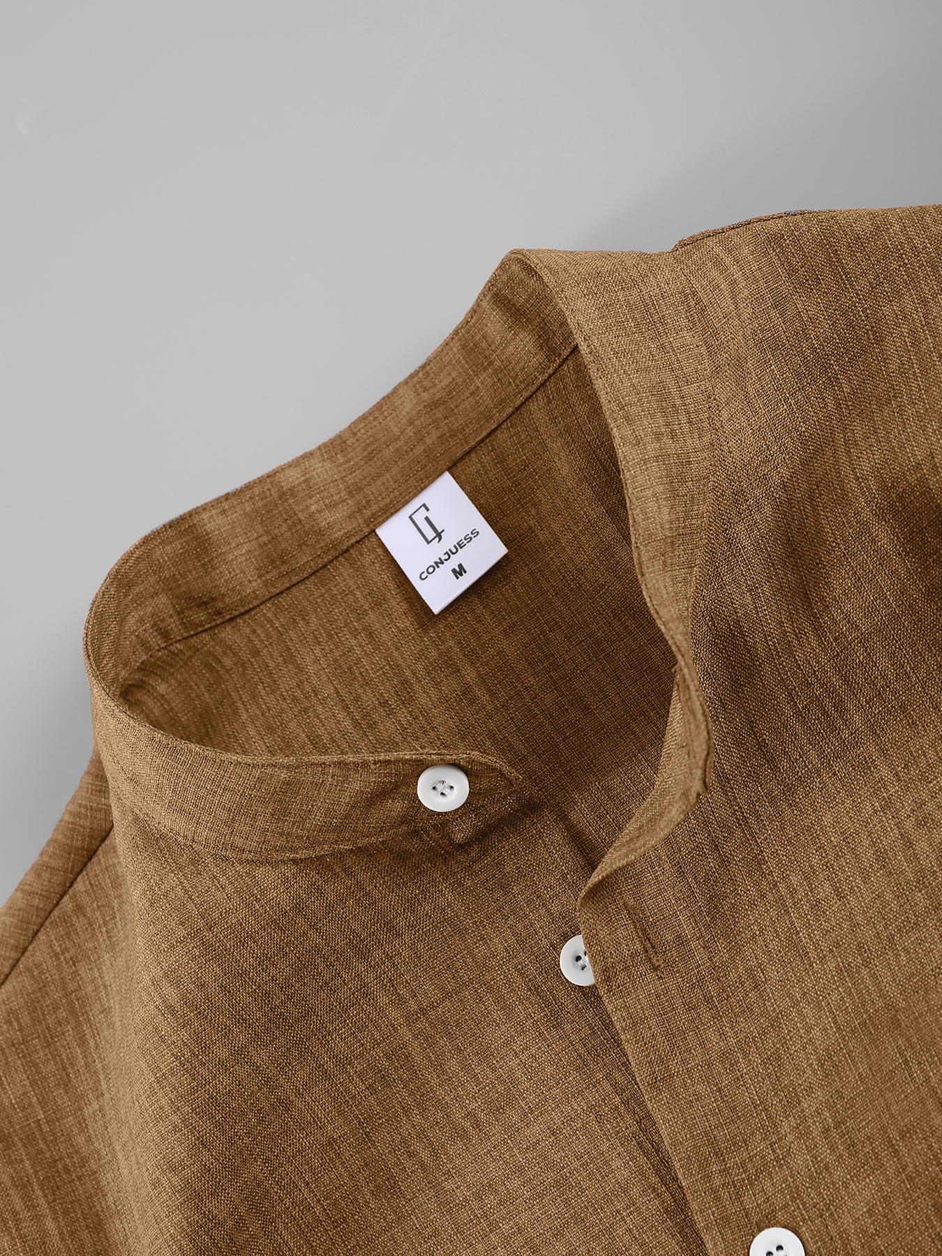 Summer Men's Cotton Linen Text - Linen Shirt Breathable incelemesi ve fiyatı