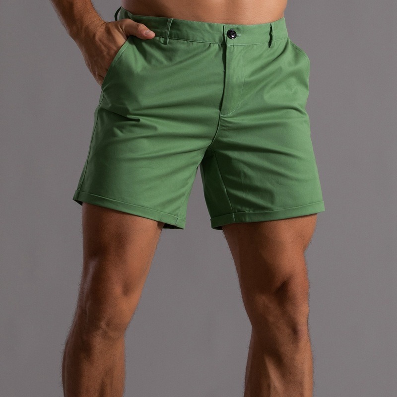 Men Slim Fit Chino Shorts Roll - Shorts Chino Slim incelemesi ve fiyatı