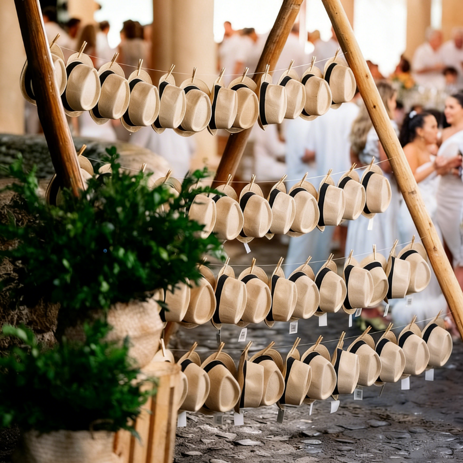 6-48PACK Wedding Straw Fedora  - Bucket Hat Straw incelemesi ve fiyatı