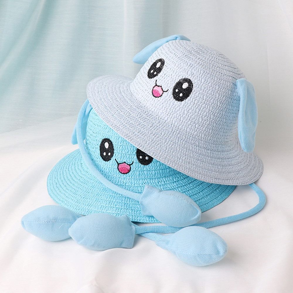 Summer Bucket Cap Moving Ears  - Bucket Hat Straw incelemesi ve fiyatı