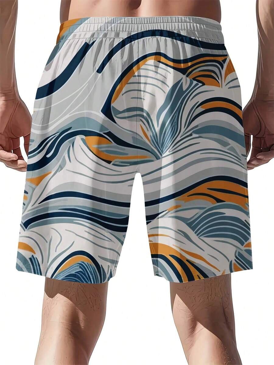 Mens Full Print Beach Shorts A - Swim Trunk Quick Dry incelemesi ve fiyatı