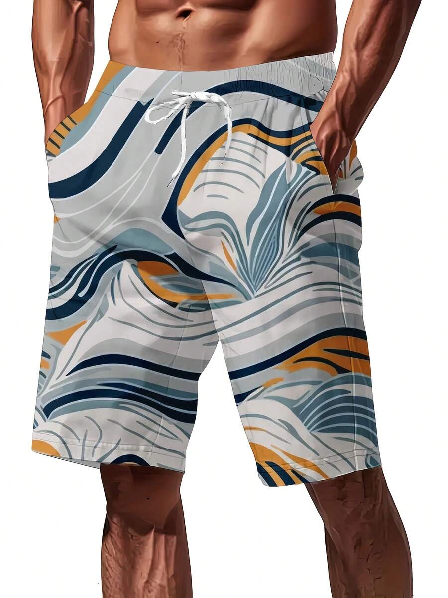 Mens Full Print Beach Shorts A - Swim Trunk Quick Dry incelemesi ve fiyatı