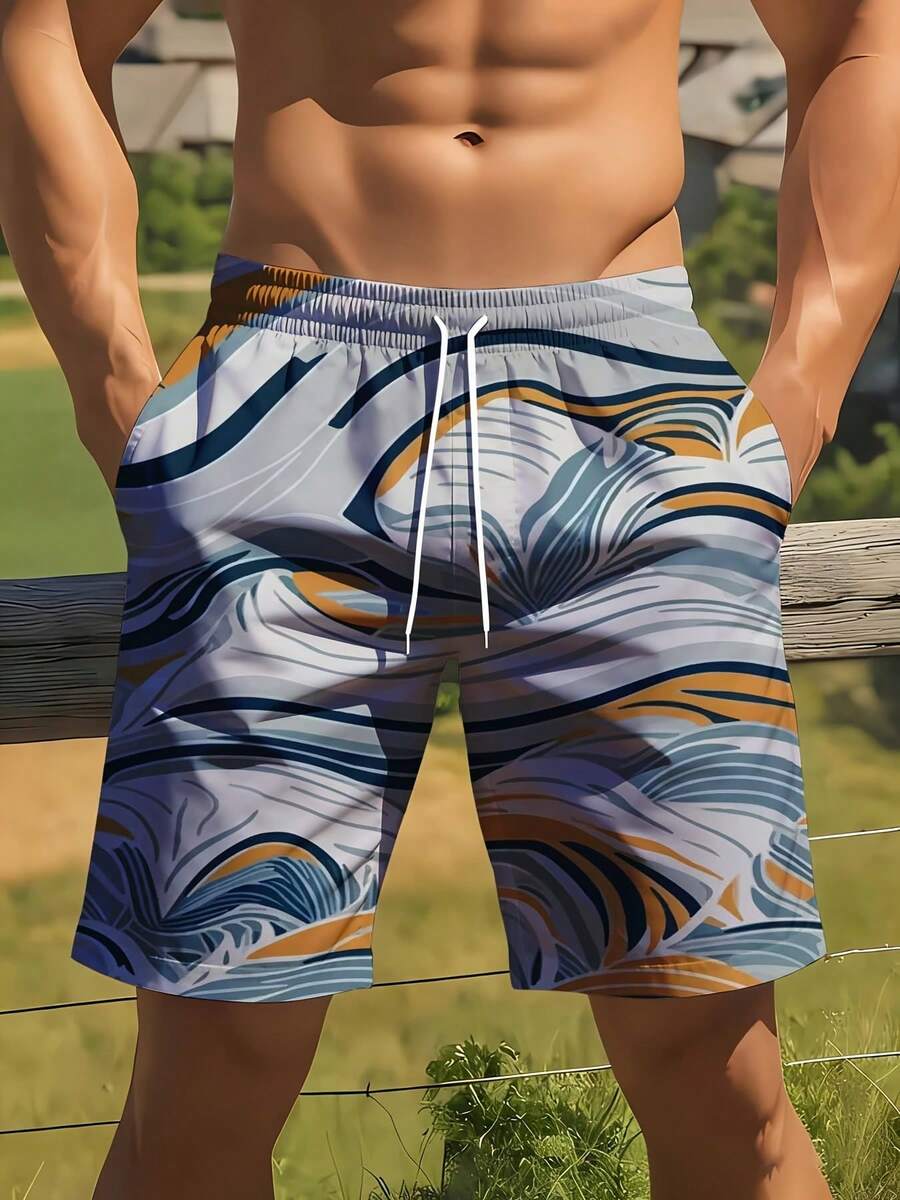 Mens Full Print Beach Shorts A - Swim Trunk Quick Dry incelemesi ve fiyatı