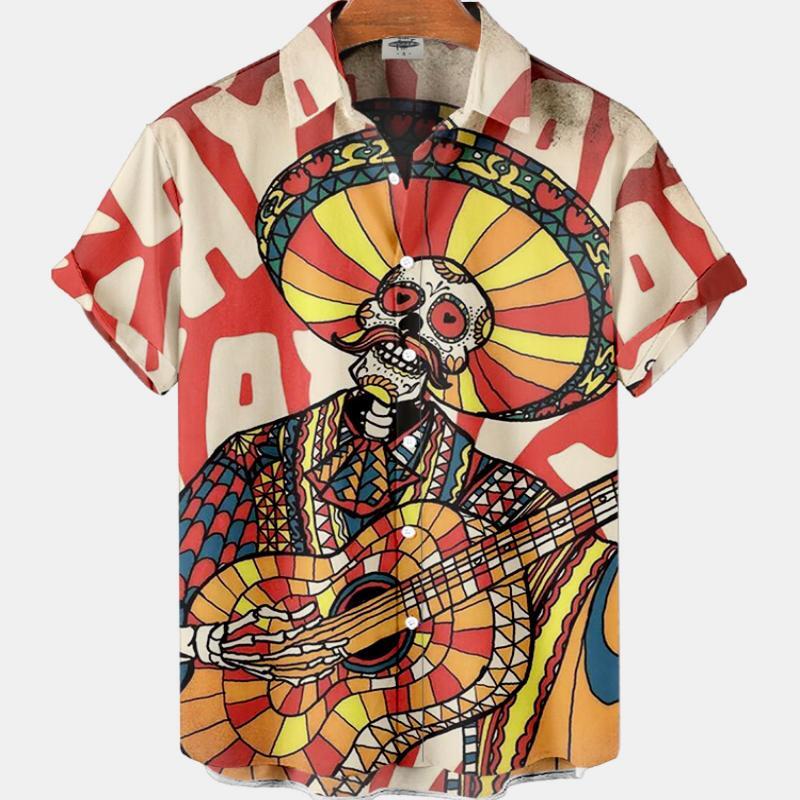 Summer Men's Fashion Casual So - Resort Shirt Floral incelemesi ve fiyatı