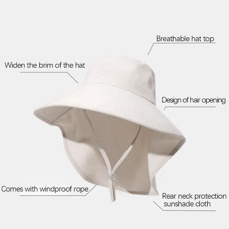 Outdoor UV Anti Neck Protectio - Bucket Hat Straw incelemesi ve fiyatı