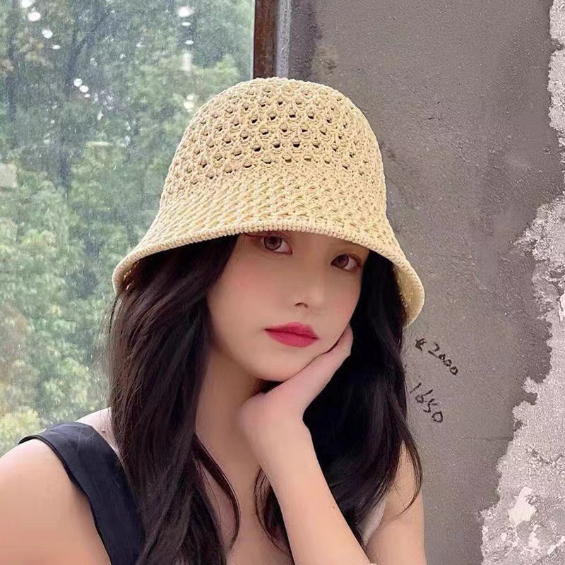 New Girls Sun Hat Wide Brim Fl - Bucket Hat Straw incelemesi ve fiyatı