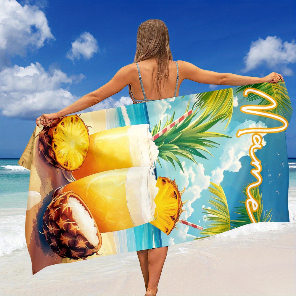 1pc Customized Name Beach Towe - Beach Towel Large incelemesi ve fiyatı