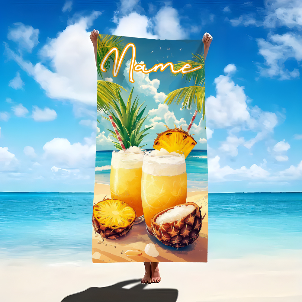 1pc Customized Name Beach Towe - Beach Towel Large incelemesi ve fiyatı