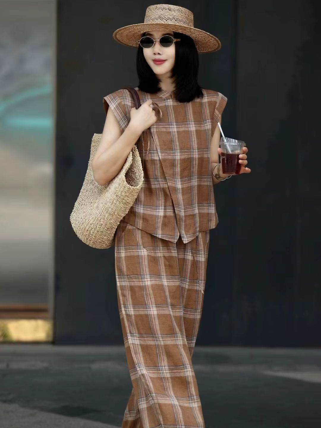 Fashionable stylish high-end l - Short Linen Drawstring incelemesi ve fiyatı