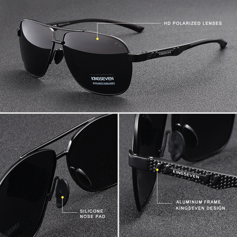 KINGSEVEN Brand Men Sunglasses - Sunglasses Aviator Polarized incelemesi ve fiyatı