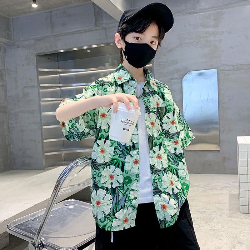 Boys' Floral Shirt Summer Set  - Resort Shirt Floral incelemesi ve fiyatı