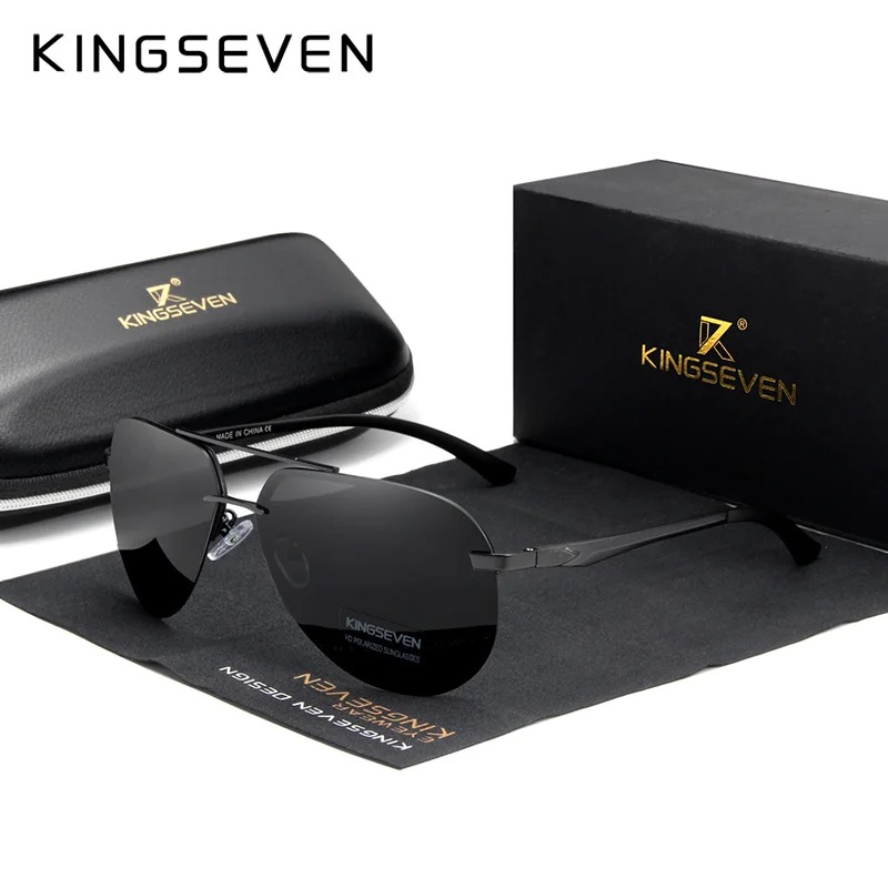 KINGSEVEN  Rimless Pilot Sungl - Sunglasses Aviator Polarized incelemesi ve fiyatı