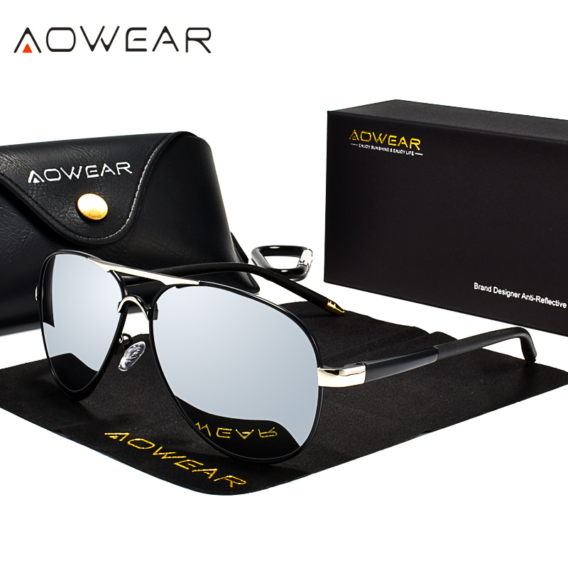 AOWEAR Men's Aviation Sunglass - Sunglasses Aviator Polarized incelemesi ve fiyatı