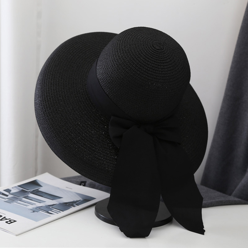French Summer Elegant Long Rib - Bucket Hat Straw incelemesi ve fiyatı