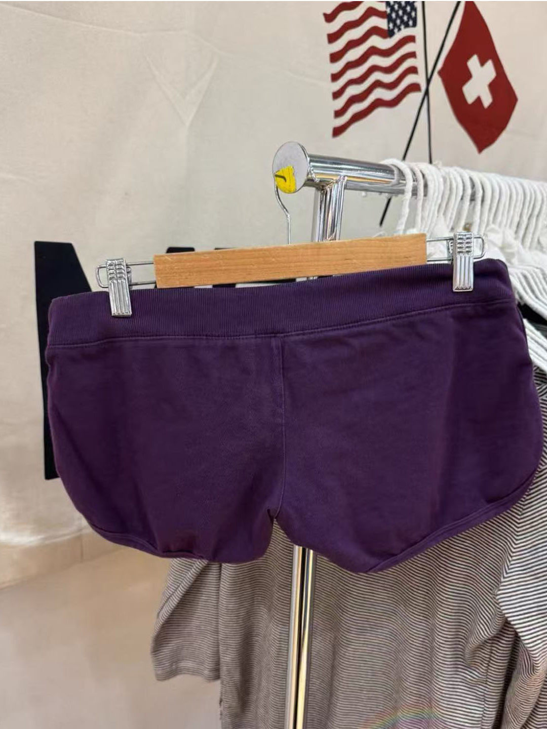Purple Cotton Short Pant Women - Short Linen Drawstring incelemesi ve fiyatı
