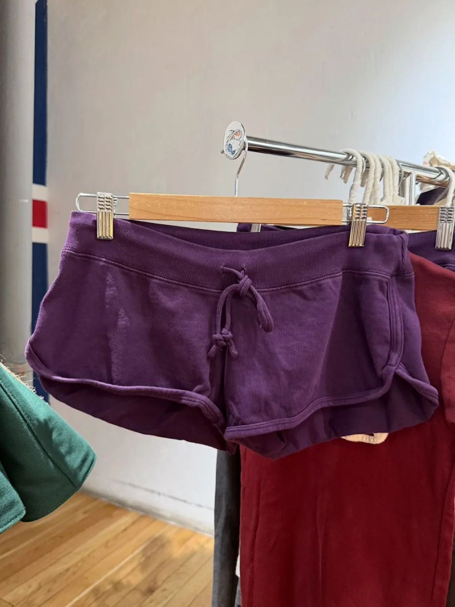 Purple Cotton Short Pant Women - Short Linen Drawstring incelemesi ve fiyatı
