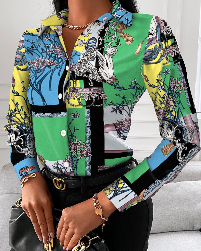 Women Fashion Wild Shirts Chai - Shirt Camp Collar incelemesi ve fiyatı