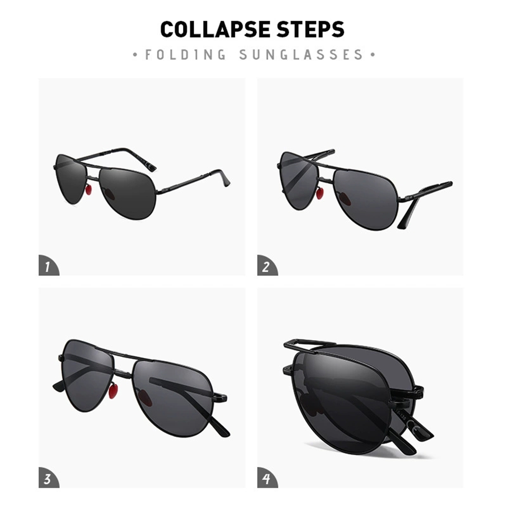 VIVIBEE Metal Pilot Black Fold - Sunglasses Aviator Polarized incelemesi ve fiyatı