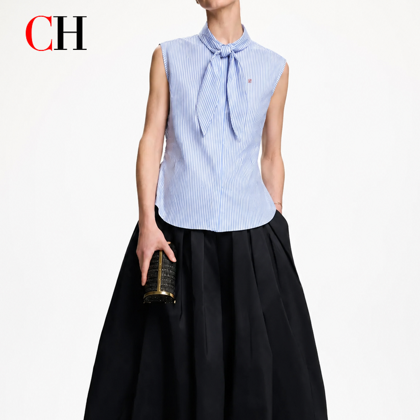 CH Embroidered Sleeveless Shir - Shirt Camp Collar incelemesi ve fiyatı
