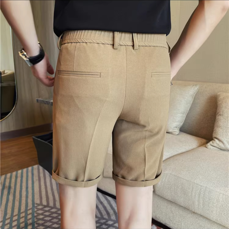 Men's Elastic Waist Summer Sho - Shorts Chino Slim incelemesi ve fiyatı