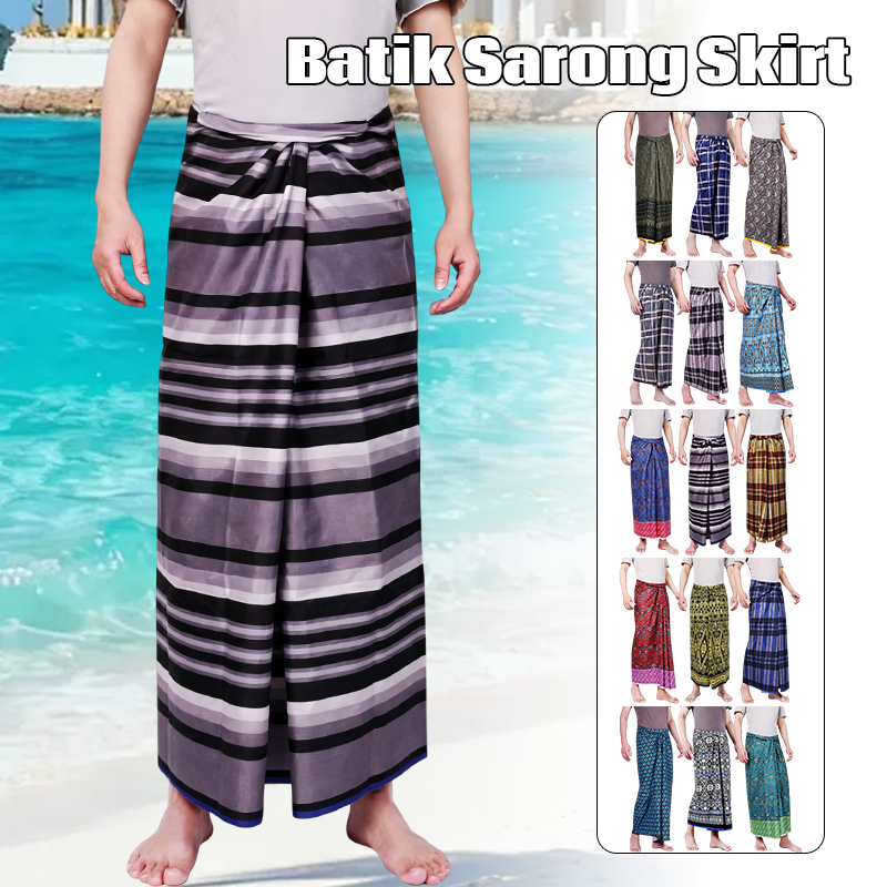 Men Women Batik Sarong Skirt E - Sarong Men Wrap incelemesi ve fiyatı