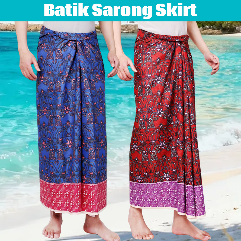 Men Women Batik Sarong Skirt E - Sarong Men Wrap incelemesi ve fiyatı