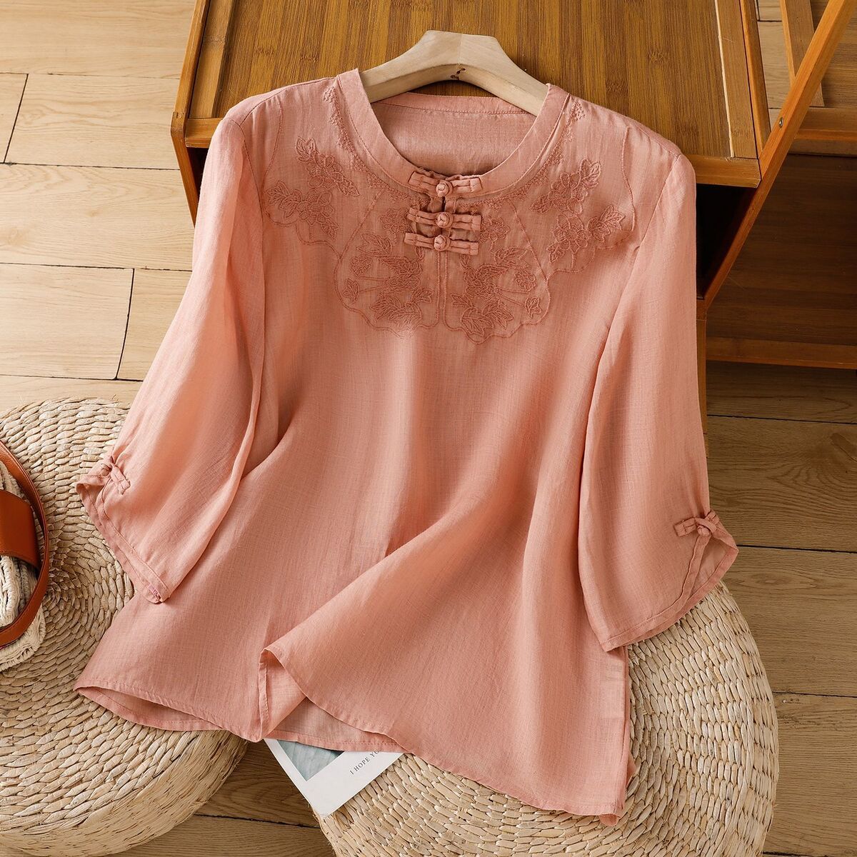 Chinese Style Round Collar But - Shirt Camp Collar incelemesi ve fiyatı