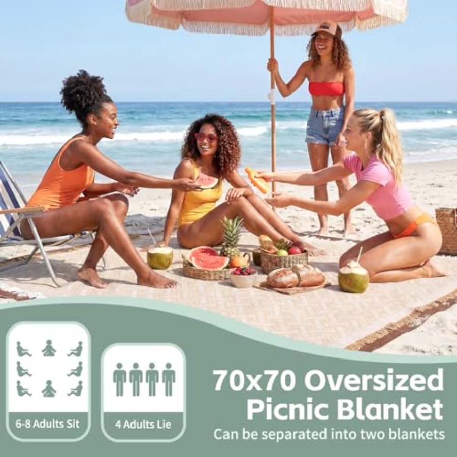 2 in 1 Extra Large Boho Beach  - Beach Towel Large incelemesi ve fiyatı