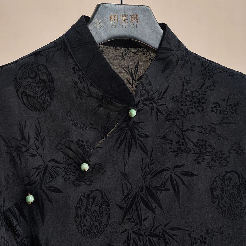 Retro Thin Shirt New Chinese S - Shirt Camp Collar incelemesi ve fiyatı