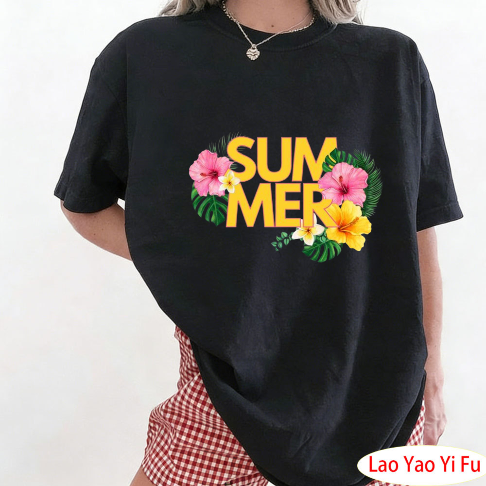 Summer Tropical Floral T-Shirt - Resort Shirt Floral incelemesi ve fiyatı