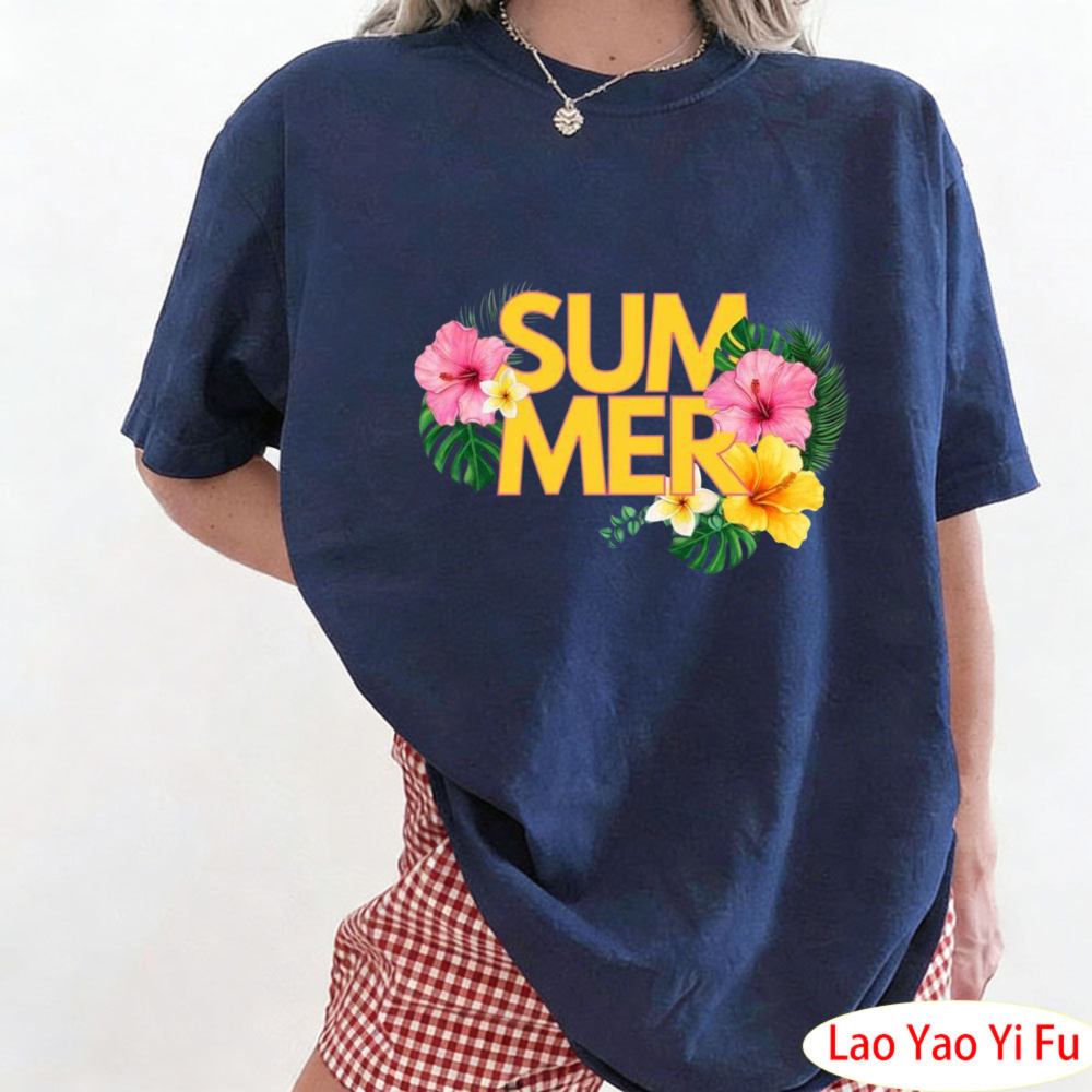 Summer Tropical Floral T-Shirt - Resort Shirt Floral incelemesi ve fiyatı