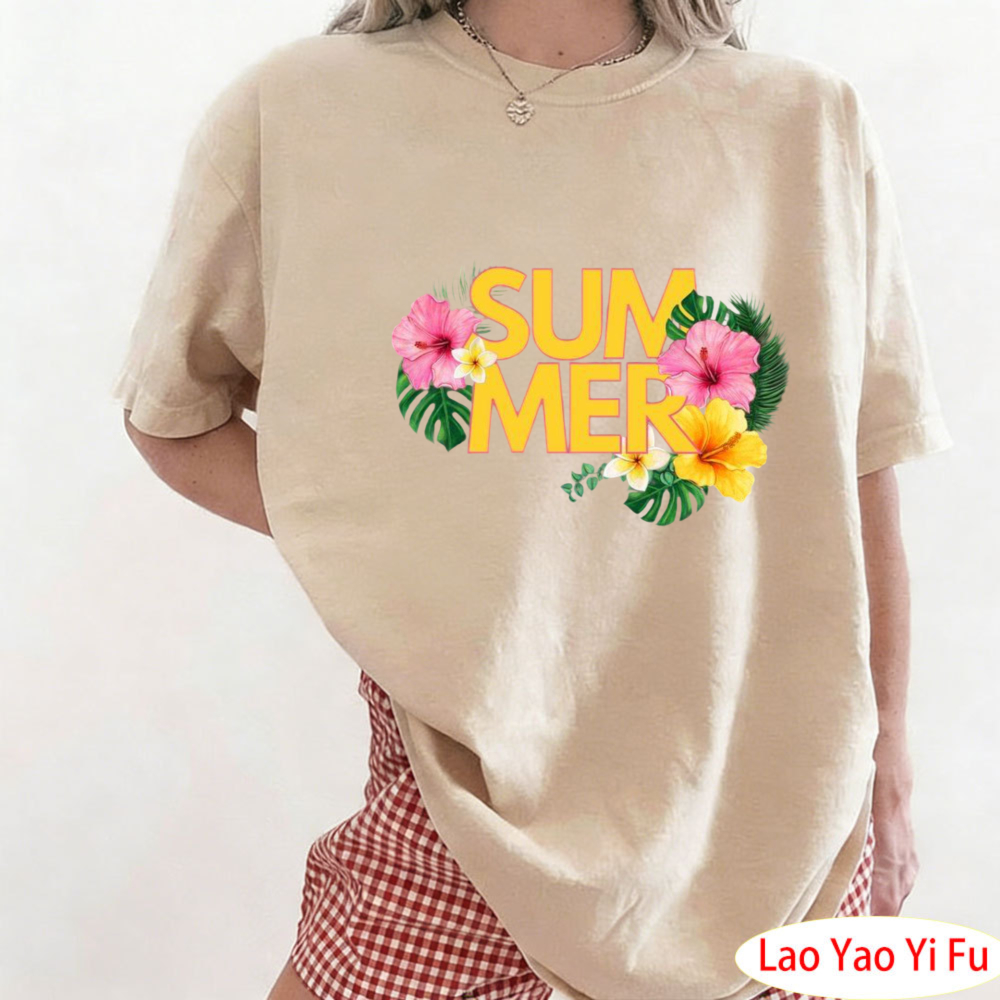 Summer Tropical Floral T-Shirt - Resort Shirt Floral incelemesi ve fiyatı