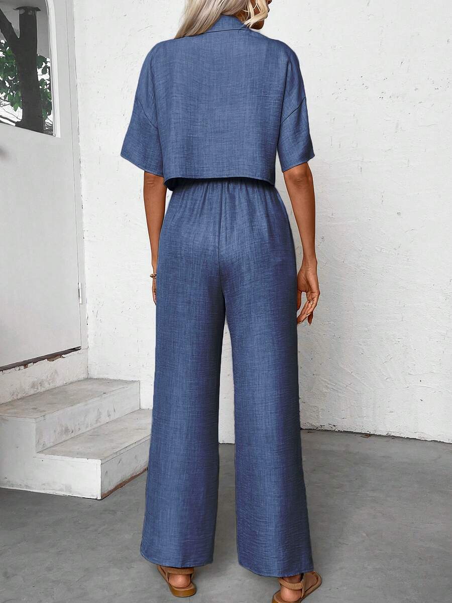Womens Linen Short Sleeve Shir - Short Linen Drawstring incelemesi ve fiyatı