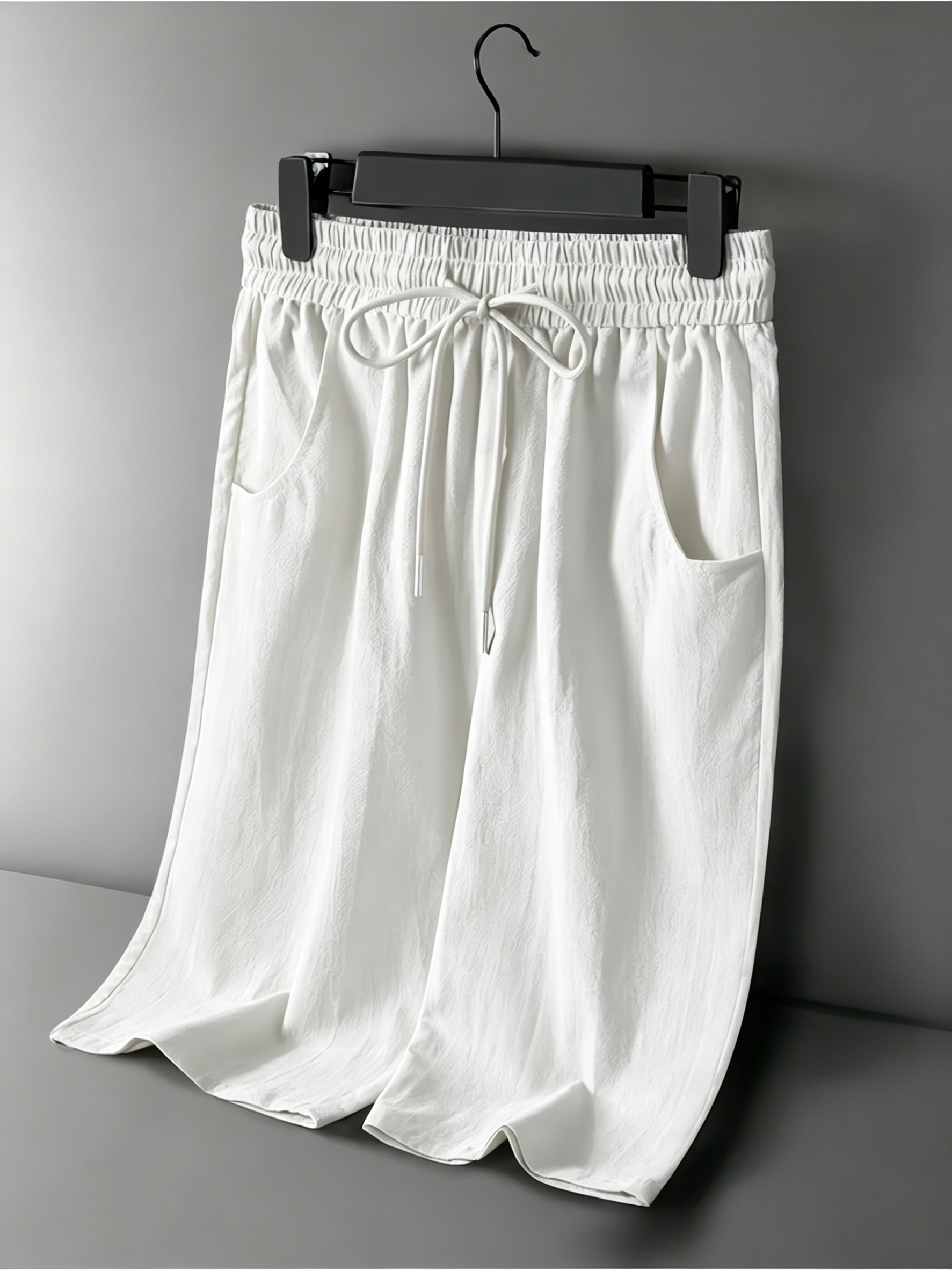 new summer mens cotton linen c - Short Linen Drawstring incelemesi ve fiyatı