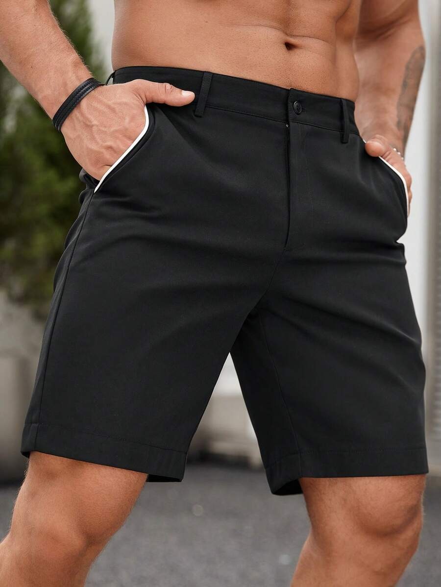 Men's Contrast Trim Chino Shor - Shorts Chino Slim incelemesi ve fiyatı