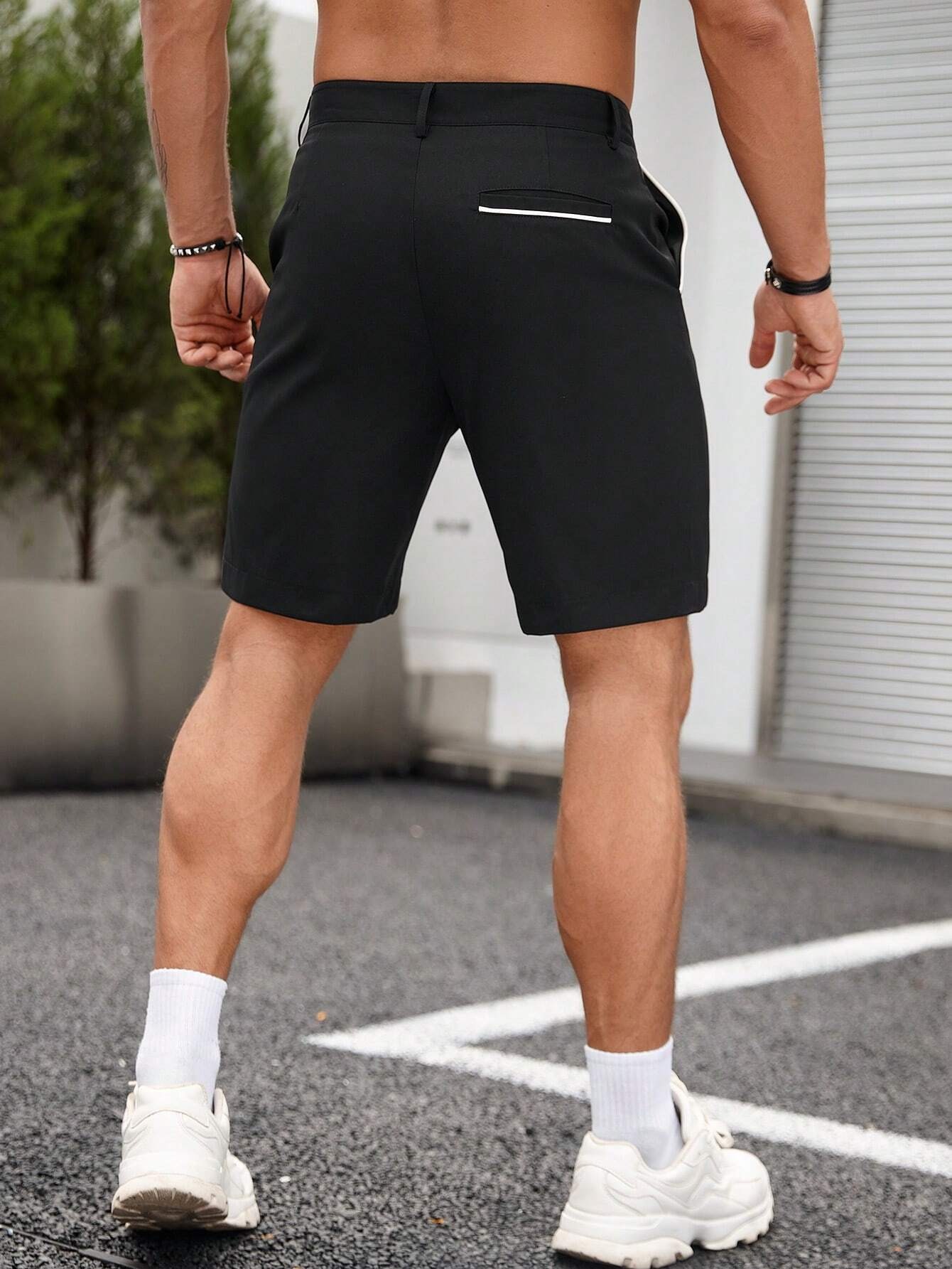 Men's Contrast Trim Chino Shor - Shorts Chino Slim incelemesi ve fiyatı