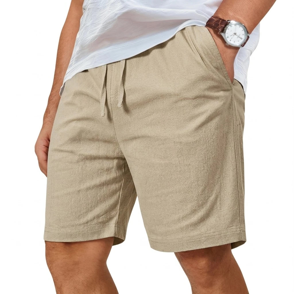 Oversized Cotton Linen Shorts  - Short Linen Drawstring incelemesi ve fiyatı