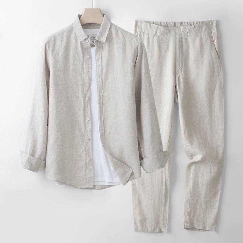 Beach Vacation Style Cotton Li - Linen Shirt Breathable incelemesi ve fiyatı