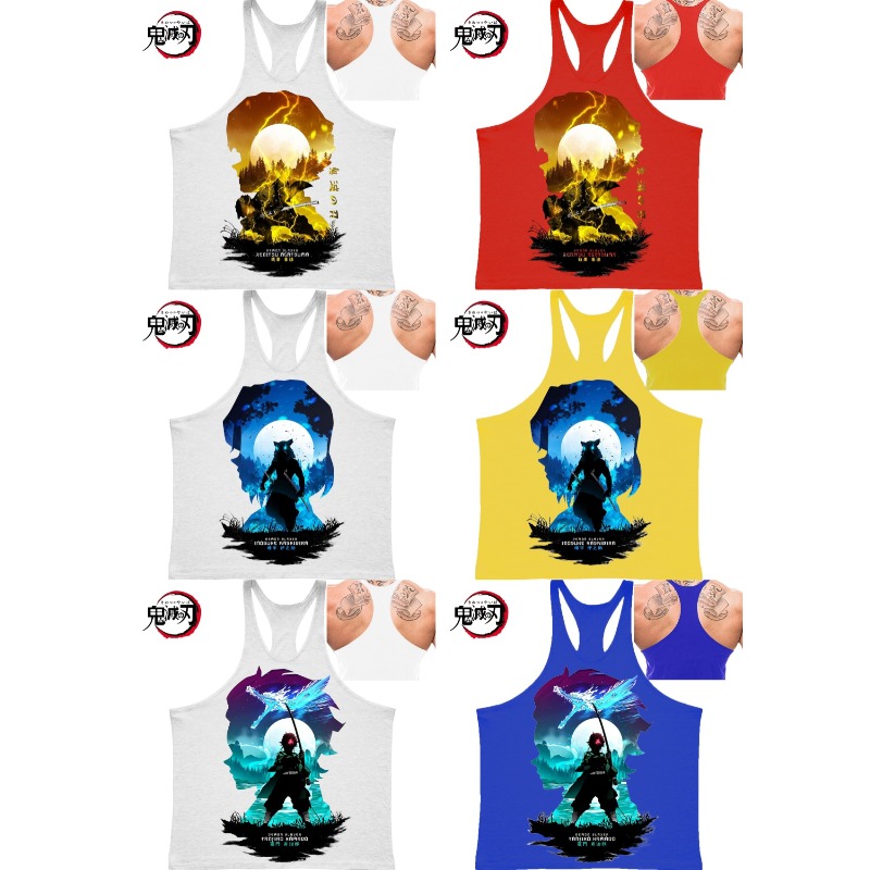 (Demon Slayer) GYM Mens Tank T - Tank Top Muscle incelemesi ve fiyatı