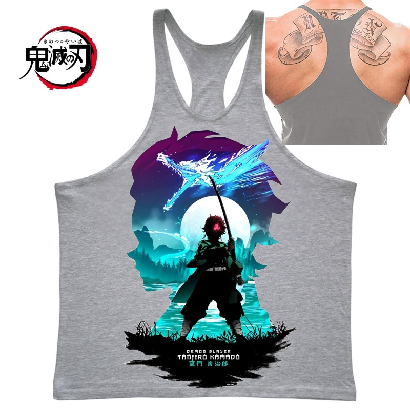 (Demon Slayer) GYM Mens Tank T - Tank Top Muscle incelemesi ve fiyatı