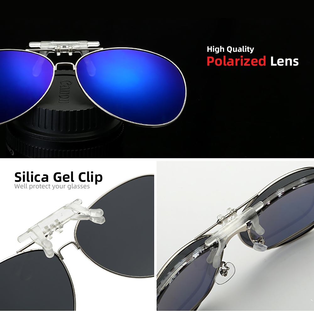 VIVIBEE Aviation Flip Up Clip  - Sunglasses Aviator Polarized incelemesi ve fiyatı