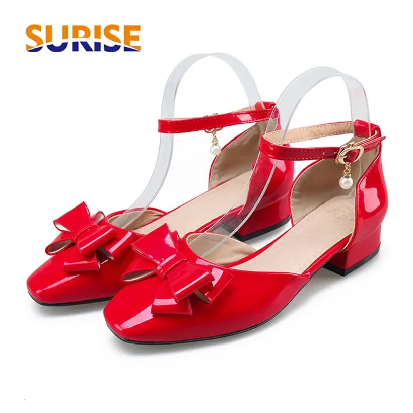 Big Size Women Bowtie Pumps Ro - Casual Sandal Leather incelemesi ve fiyatı